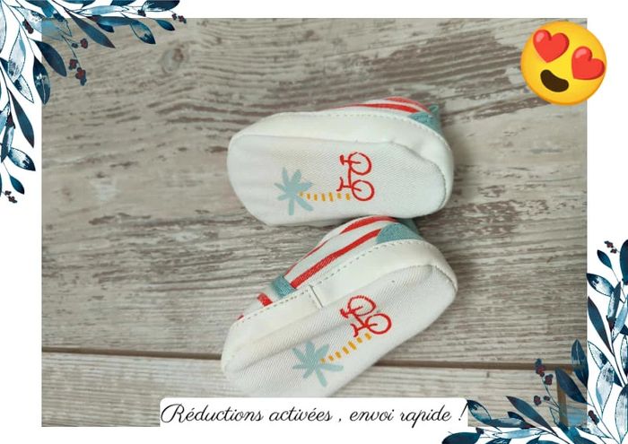 Chaussures bébé marinière 0/3mois - photo numéro 3