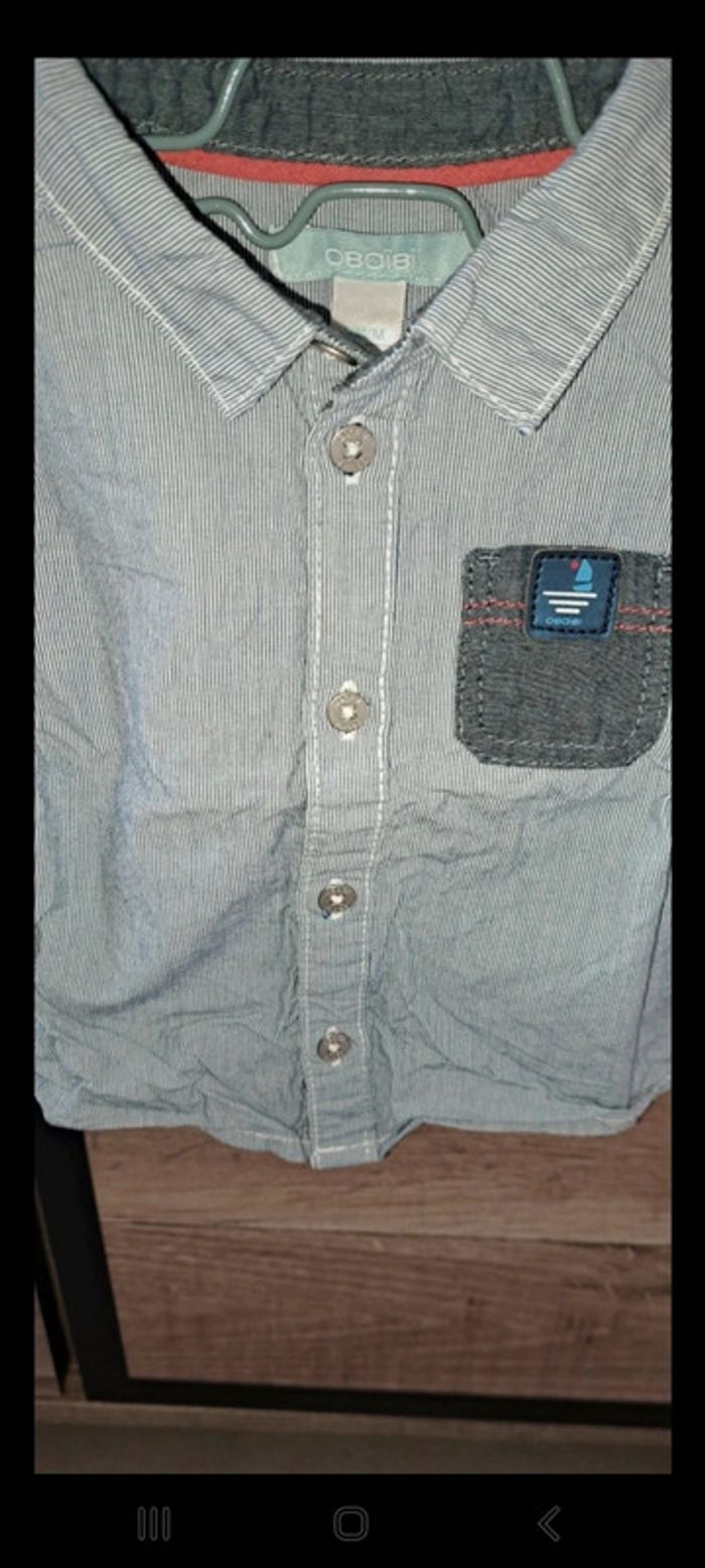 Chemises manches longues Obaïbi 3 mois - photo numéro 3