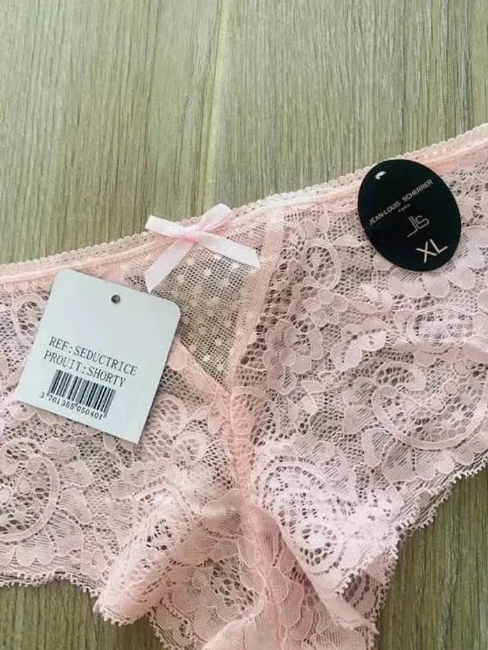 Culotte tanga rose jean Louis scherrer XL - photo numéro 2