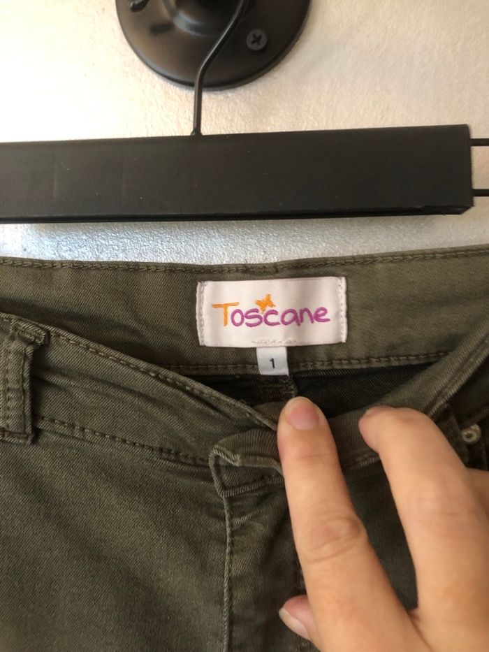 Pantalon femme kaki de chez Toscane taille 1 (44) - photo numéro 3
