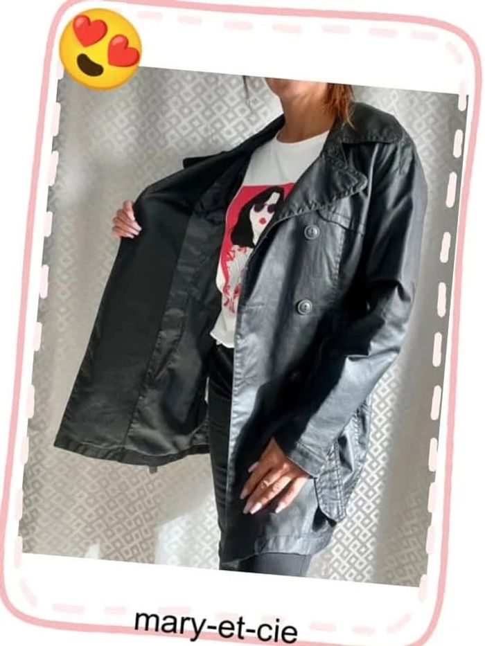Trench coat only taille M - 100 % coton - photo numéro 4