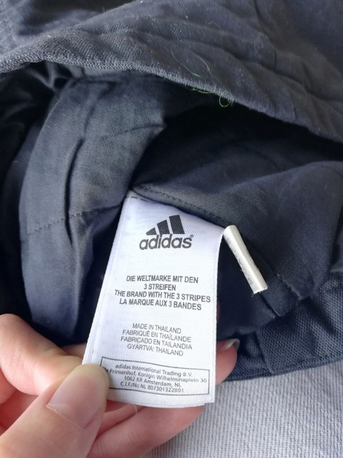 Long manteau veste Adidas vintage y2k gris capuche taille 36 femme - photo numéro 18