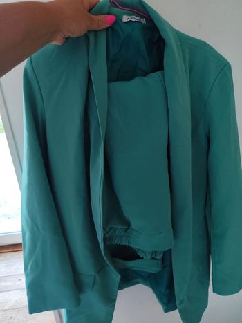 Ensemble costume blazer + pantalon 7/8