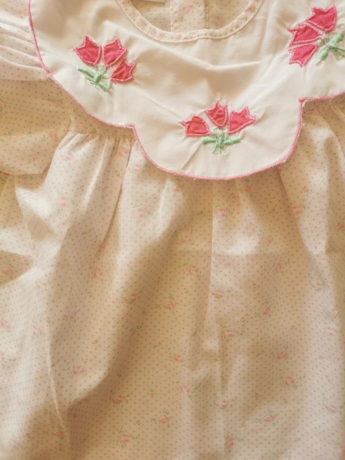 Petite robe 6 mois à col Claudine - photo numéro 2