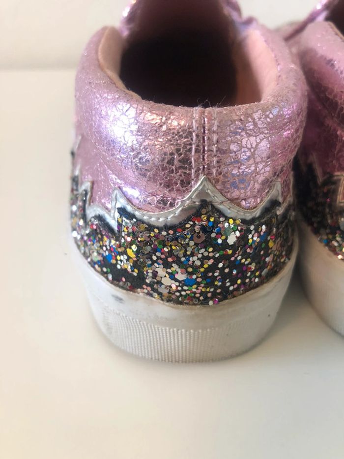 Sneakers roses pailletées - photo numéro 8