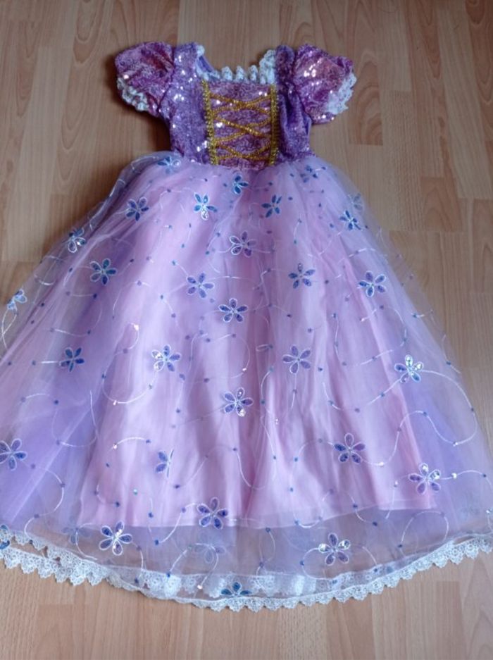Costume princesse raiponce paillette 6ans - photo numéro 6