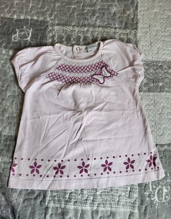 Tee shirt violet kimbaloo 18 mois