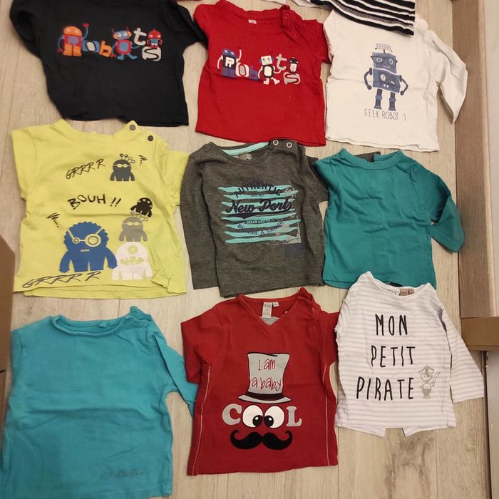 Lot 18 TS manches longues 6 mois 🤠 - photo numéro 5