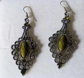 Boucles d'oreilles style baroque