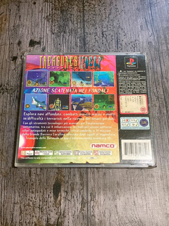 Treasure of the Deep Jeu PS1 Complet PAL ITA sony - photo numéro 2