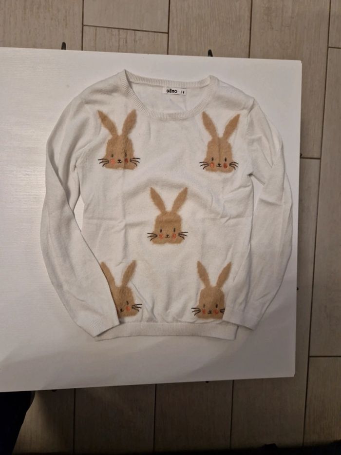 Pull fille lapin