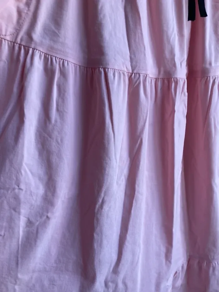 Superbe jupe longue vintage avec poches rose bonbon et noeud - photo numéro 6