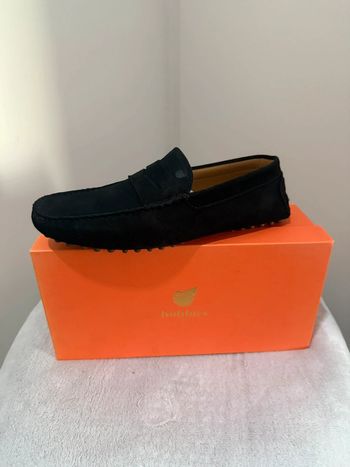 Bobbies - Mocassins en daim, Noir, Taille 45