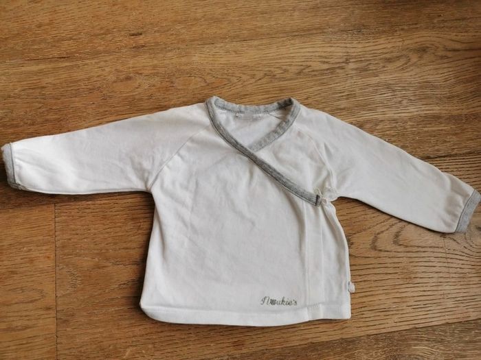 Brassière coton blanc noukie's 3mois