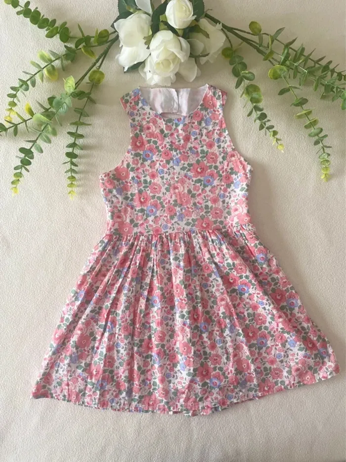 🌸 Robe créatrice 4 Pommes – Liberty Betsy Tuileries – Taille 4 ans 🌸