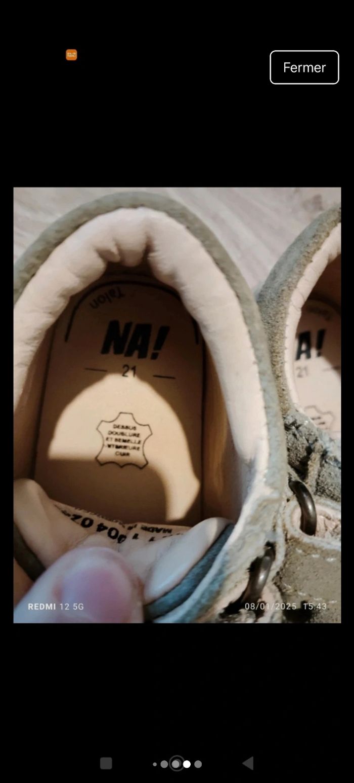 Chaussure p 21  na - photo numéro 3