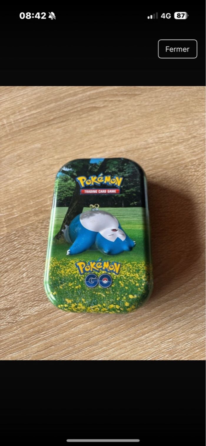 Lot de 6 mini tins Pokémon vide - photo numéro 2