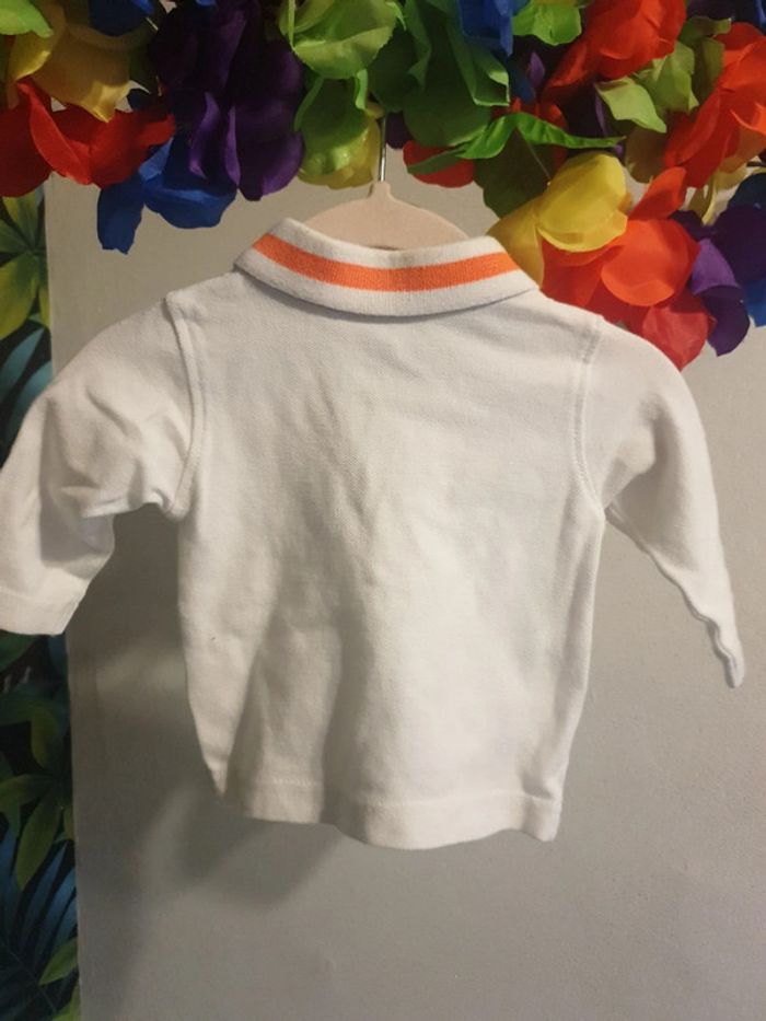 Polo bébé liserés fluo - photo numéro 4