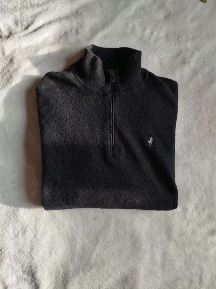 Pull col montant zippé MCS Marlboro Classics