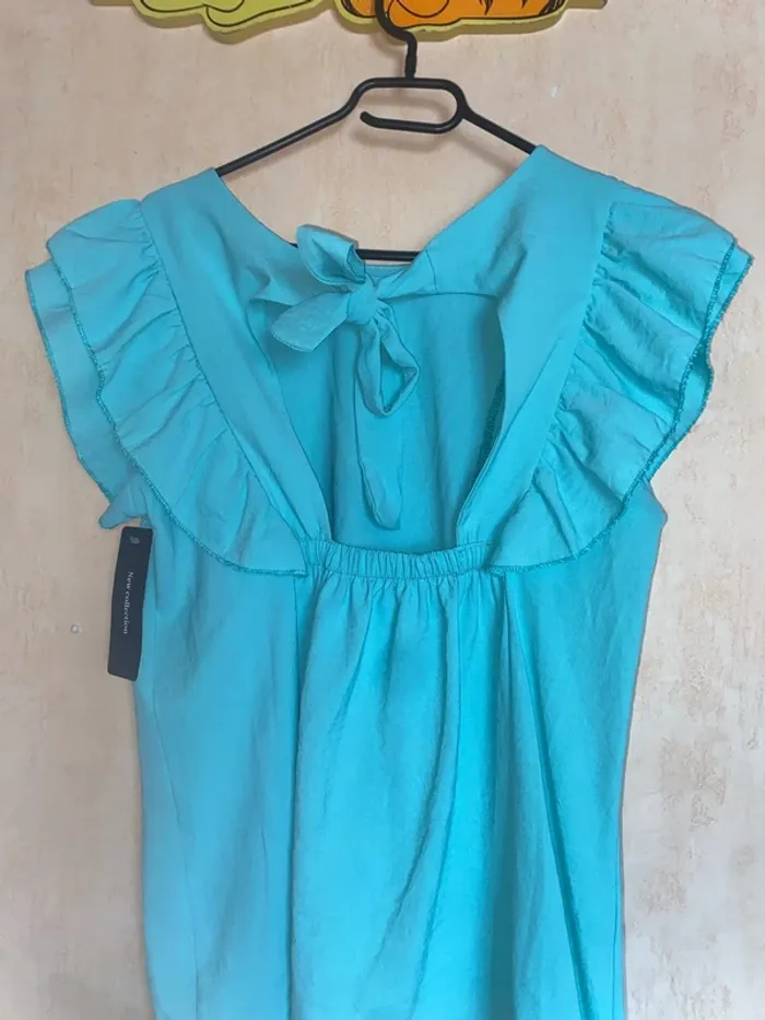 Top New collection bleu turquoise TU - photo numéro 5
