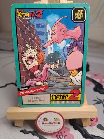 Carte Boubou 527 Attaque-bisous ! Dragon Ball Z Cardass Bandai 1996 Le Grand Combat Fr