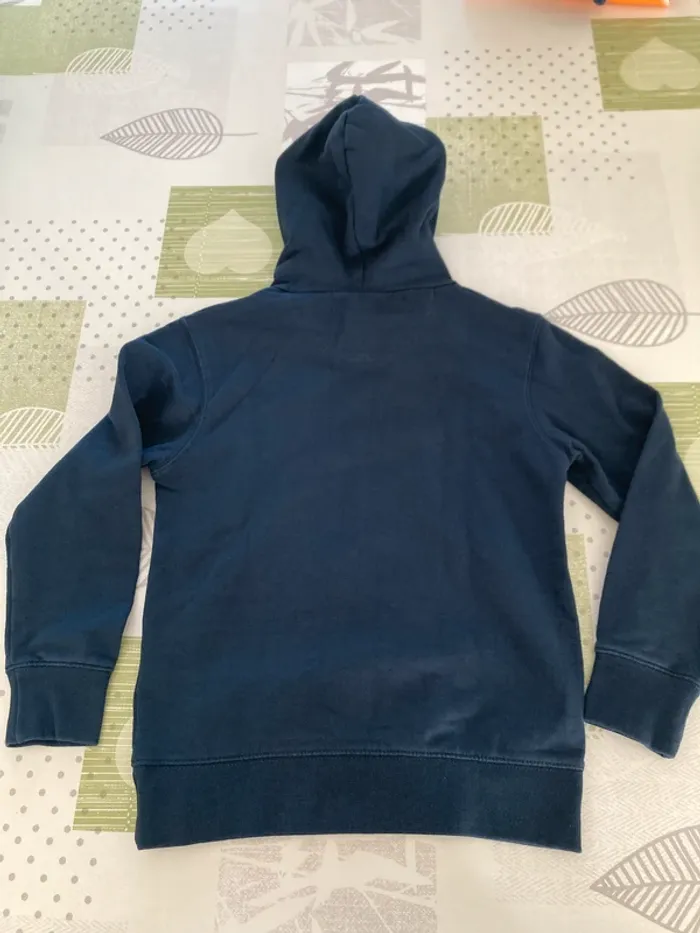 Sweat à capuche schott, bleu marine, taille 10 ans - photo numéro 5