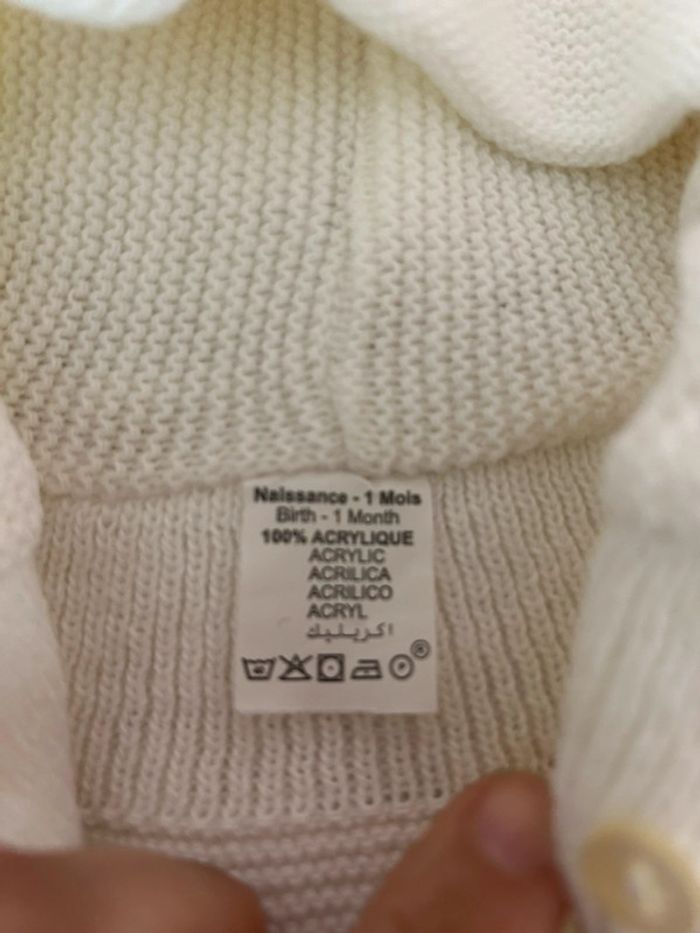 Gilet taille naissance /1moi - photo numéro 2