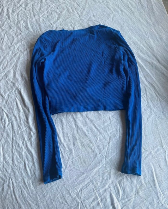 Haut court bleu foncé - photo numéro 2