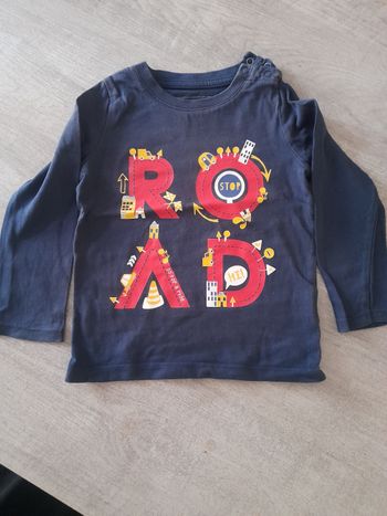 T-shirt manches longues In Extenso garçon 24 mois