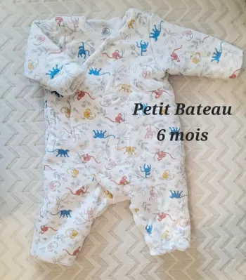 Pyjama combinaison Petit bateau 6 mois