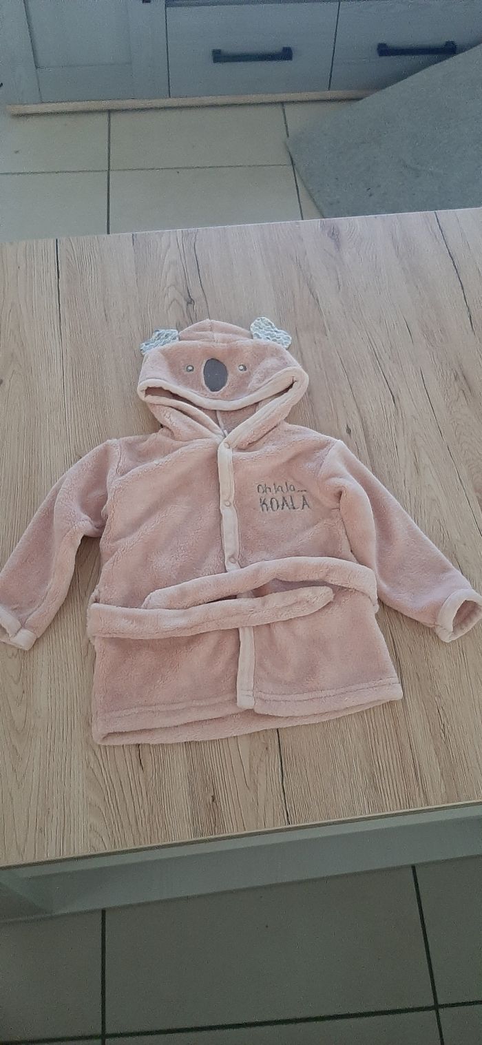 Peignoir rose koala