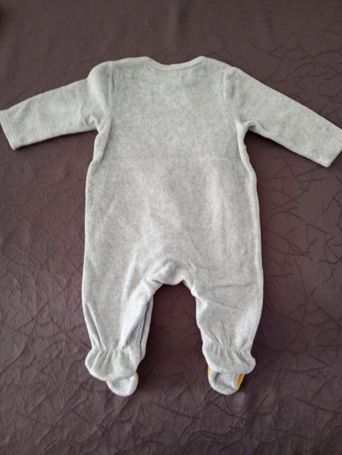 Pyjama bébé gris et smiley 3 mois orchestra - photo numéro 2