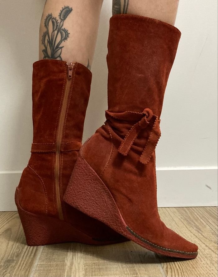 Bottes mi-hautes talon compensés - photo numéro 6