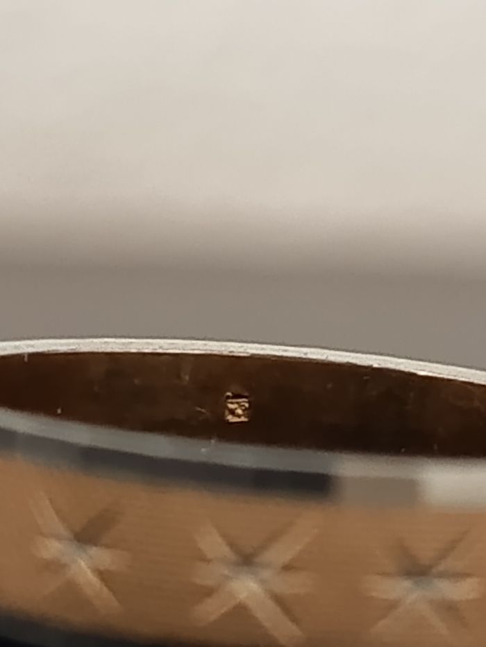 Bague plaqué or et argent. - photo numéro 5