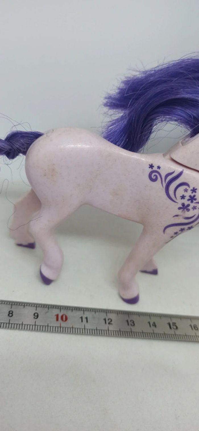 Cheval crinière et queue violettes à coiffer playmobil - photo numéro 7