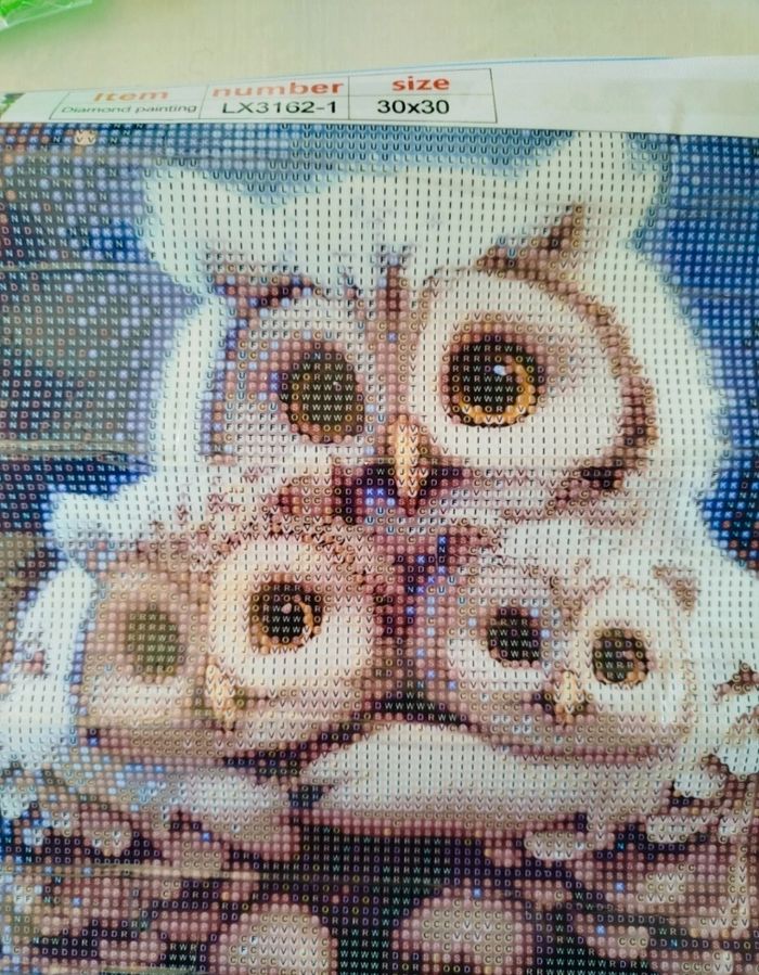 Diamond painting chouette #A021 - photo numéro 3