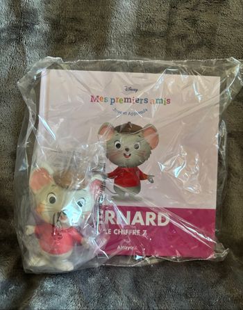 Figurine + Livre Bernard n 68 Mes Premiers Amis Disney Altaya