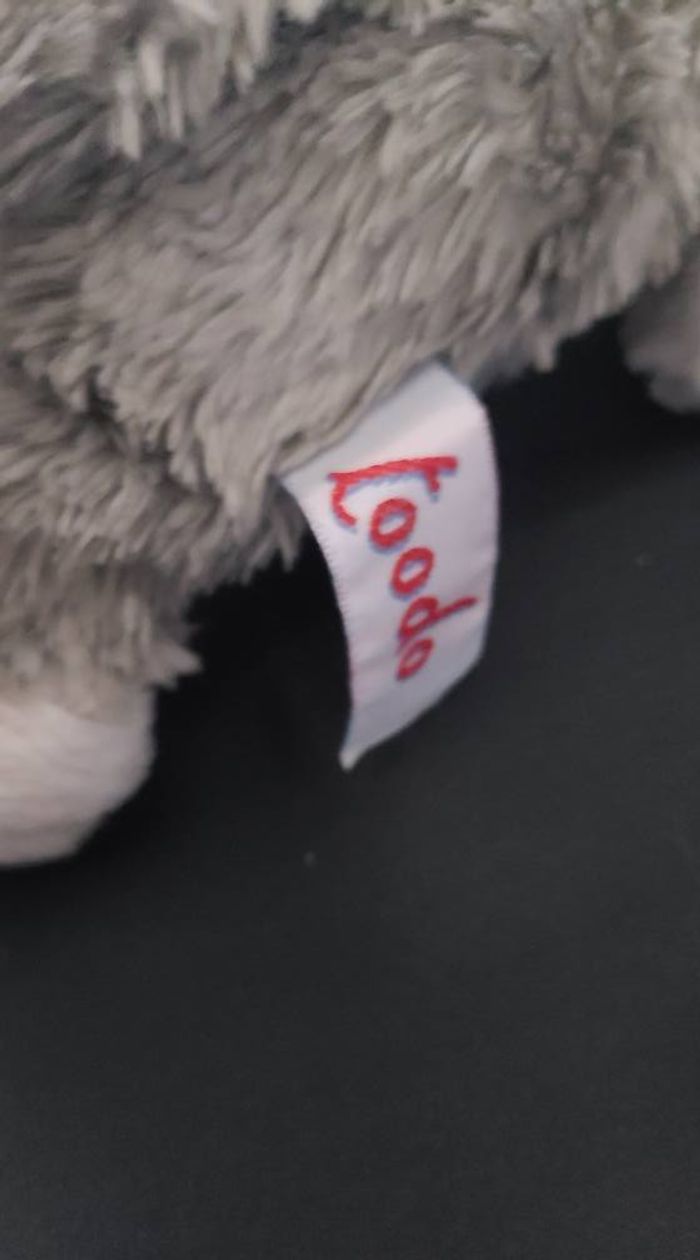 doudou toodo chat gris pattes blanches - photo numéro 5