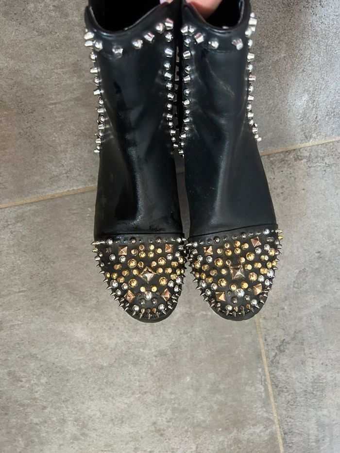 Bottines en cuir stylée T37 - photo numéro 3