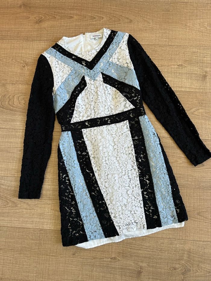 Robe en dentelle à manches longues Morgan taille 36 TBE - photo numéro 7