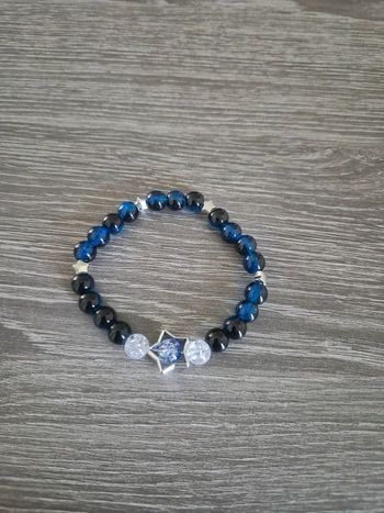 Bracelet bleu nuit étoile 