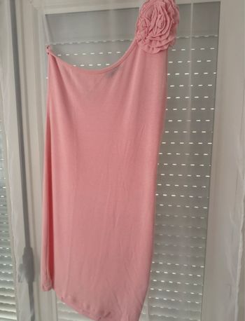 Robe courte rose