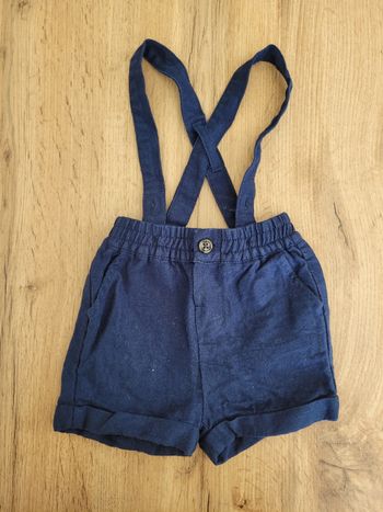 Short avec bretelle 6 mois