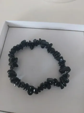 Bracelet pierres naturelles obsidienne