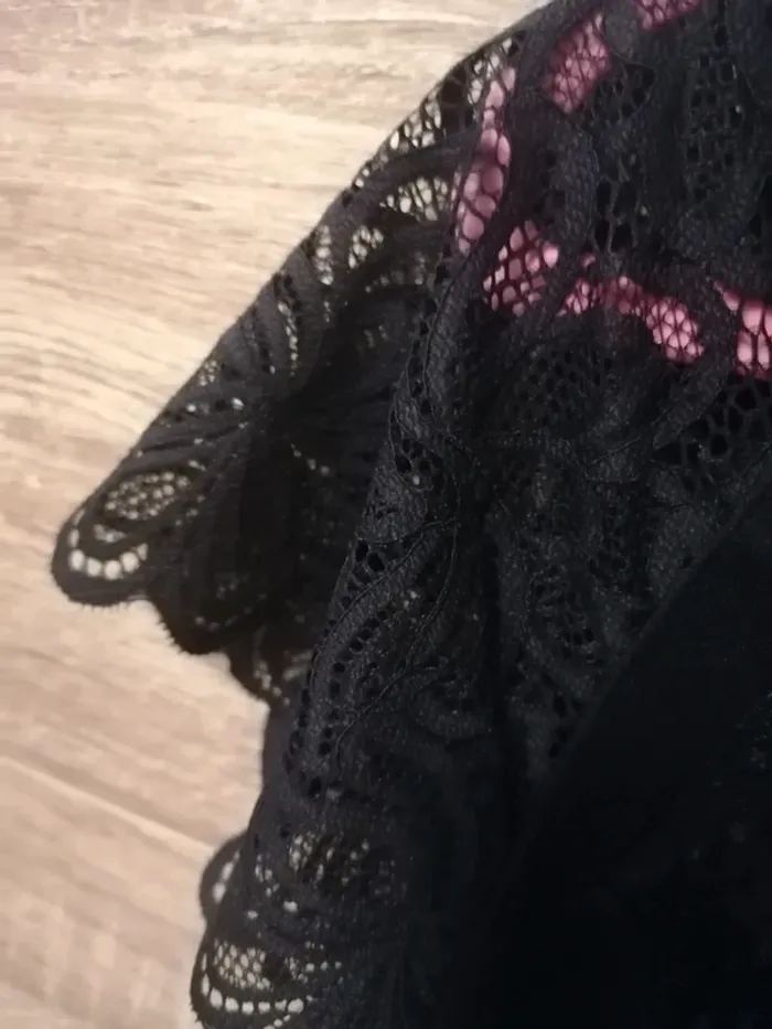 Haut noir Morgan en dentelle taille M - photo numéro 16