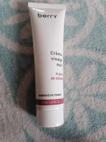 Crème visage nuit neuve Berry 30ml