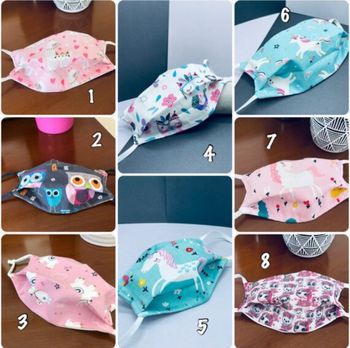 Masque de protection motif licorne, Chouette