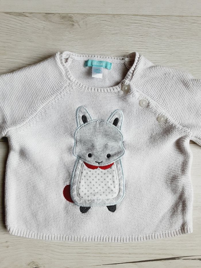 Vêtement bébé mixte fille garçon pull Obaïbi 12 mois - photo numéro 2
