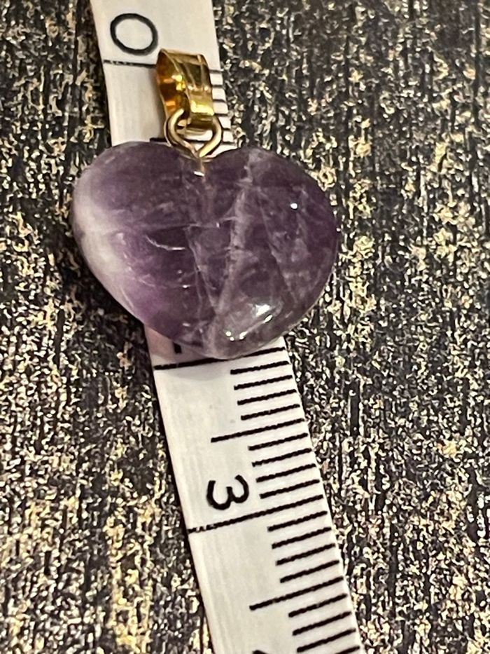 Pendentif en pierre naturelle améthyste - photo numéro 3