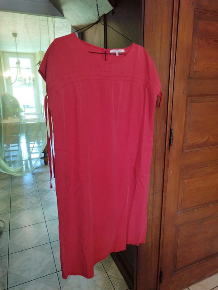 Robe rouge Fée Maraboutée poches vintage S/36 - photo numéro 9